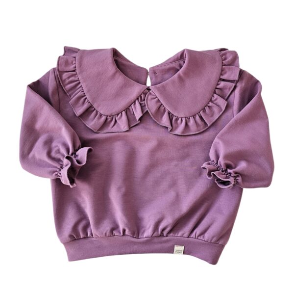 Sweater Roesel kraag mouve