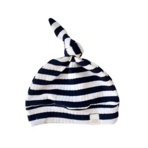 Newborn Mutsje los - Rib streep blue
