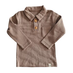 Polo - Rib taupe