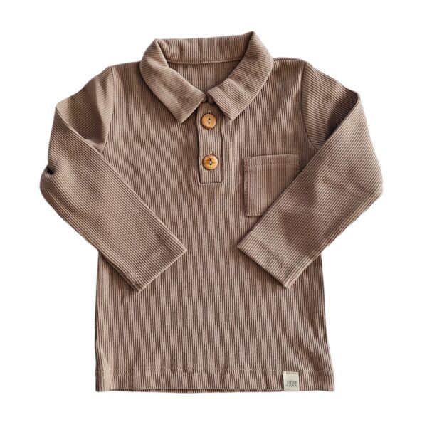 Polo - Rib taupe