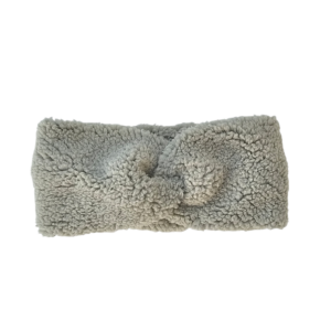 Hoofdband teddy twist dusty green