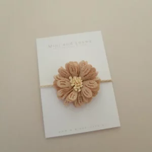 Mini&loved -  Haarelastiek | Nude Big Blossom