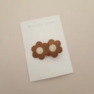 Mini&loved -  Flower Amélie Brown line middel (1 stuk)