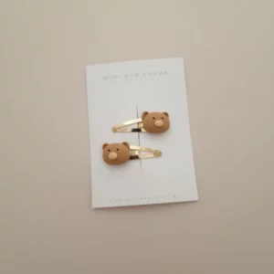 Mini&loved - Teddybear clip klein (2 stuks)