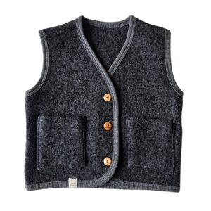 Wol gilet Bobbi gray