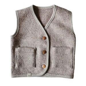 Wol gilet Bobbi beige
