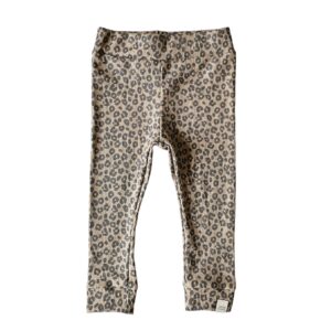 Skinny legging - Rib panter dark beige