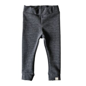 Skinny legging - rib dark gray melange*