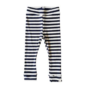 Skinny legging - Big rib streep blue