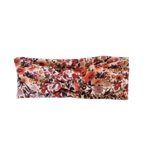 Haarband Breed - Flowers klei roze