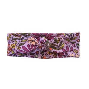 Haarband Breed - Big flowers lila