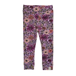 Skinny legging - Big flowers lila