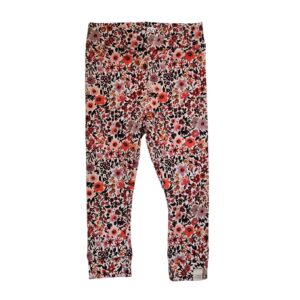 Skinny legging - Flowers klei roze