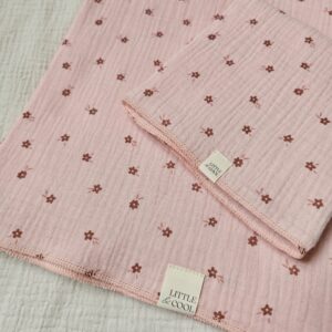 Swaddle -bloemen roze