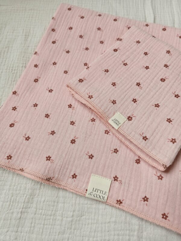 Swaddle -bloemen roze