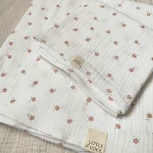 Swaddle -bloemen ecru
