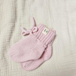Little and Cool merino wol Babysokjes old pink