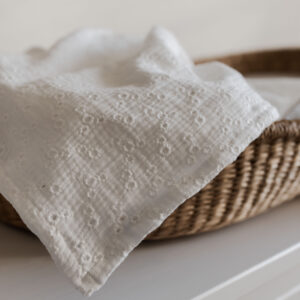 Hydrofiele doek Embroidery Ecru