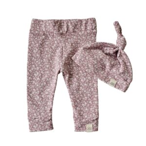 Newborn set - flowers roze