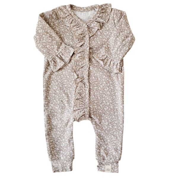Boxpakje Jill - Ruffel bloemen taupe - Afbeelding 2