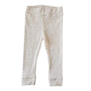 Skinny legging - panter ecru