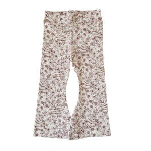 Flared - Bloemen bruin