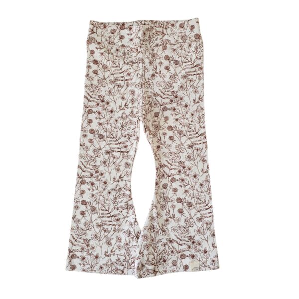 Flared - Bloemen bruin