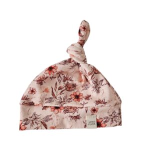 Newborn Mutsje los -Klei roze bloemrijk