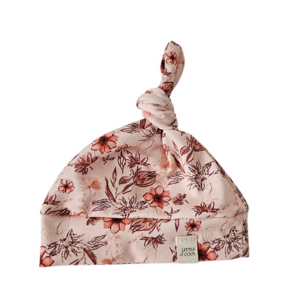 Newborn Mutsje los -Klei roze bloemrijk