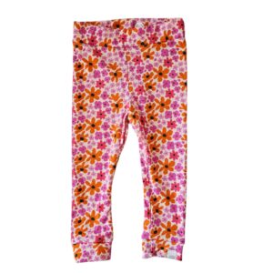 Skinny legging -flower oranje