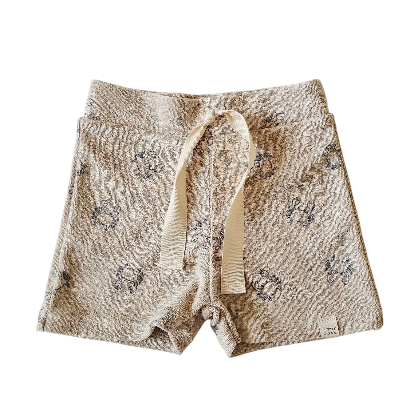 Korte broek - badstof krabbetjes - 86/92