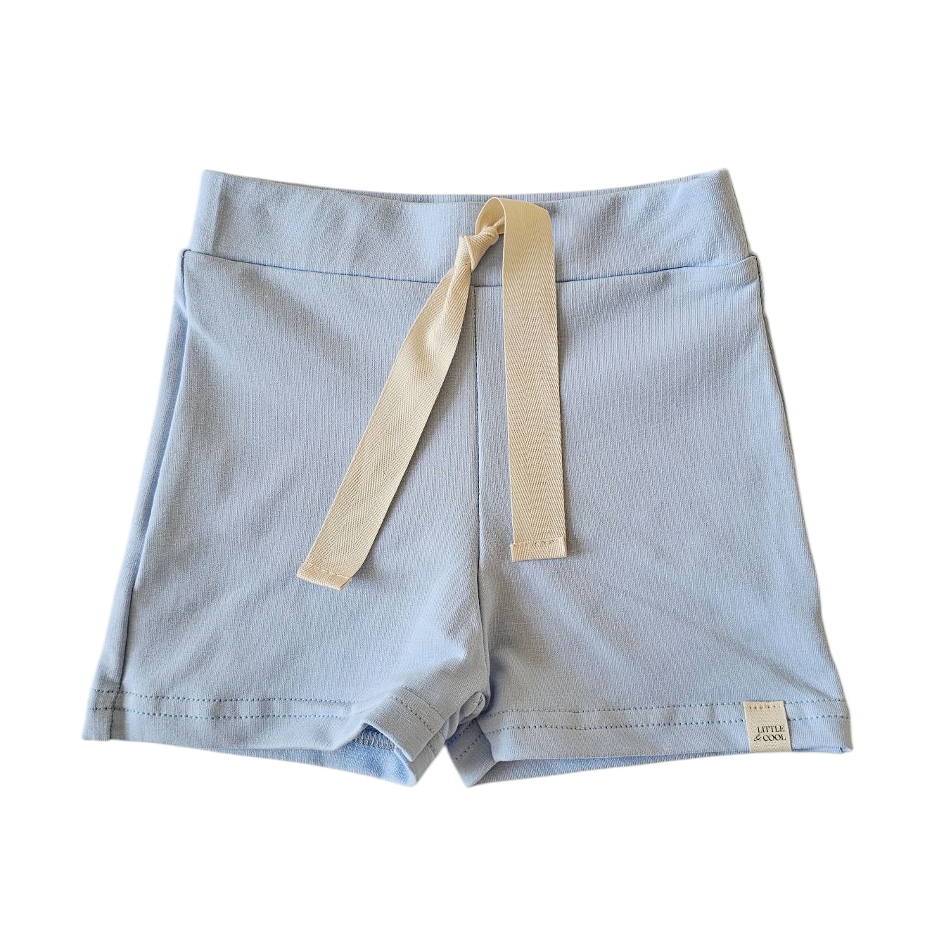 Korte broek - baby blauw - 74/80