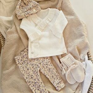 Newborn set -  Blue mini flowers