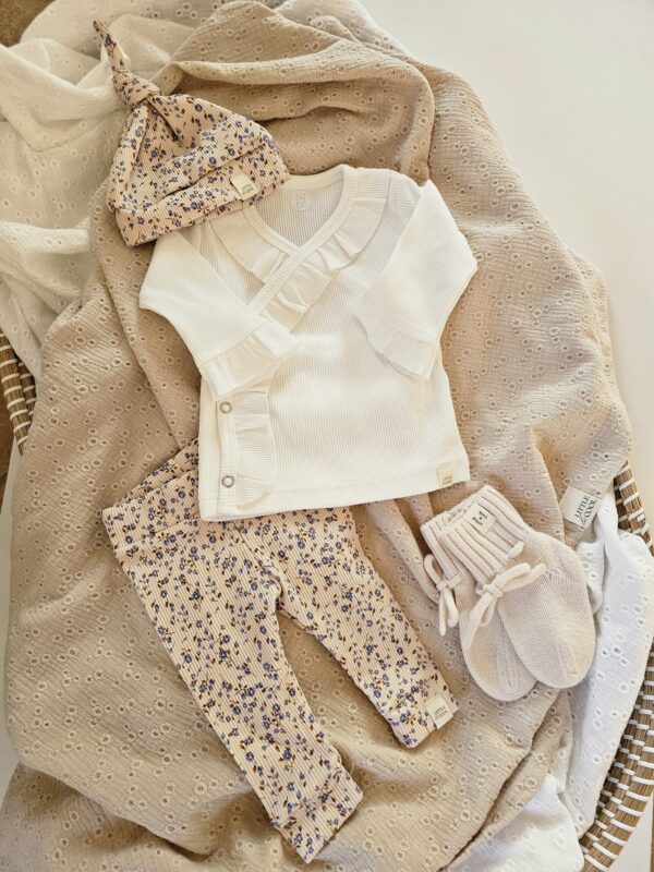Newborn set -  Blue mini flowers