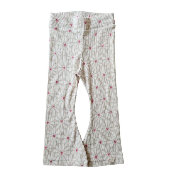 Flared - Rib hartjes flowers - Afbeelding 3