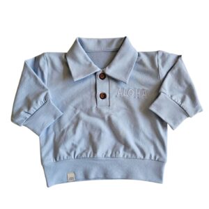 Polo sweater Baby blue