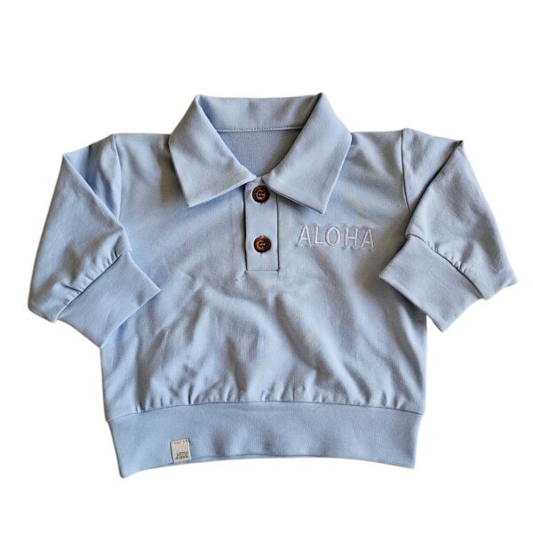 Polo sweater Baby blue