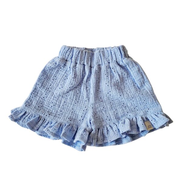 Short -  Linn broderie baby blue