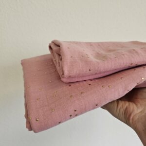 XL Beach Swaddle - golden dots pink