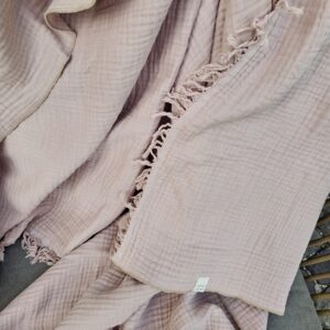 XL Beach Swaddle - Pink franjers