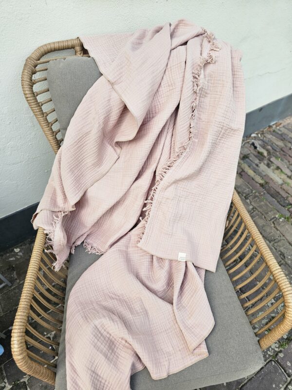 XL Beach Swaddle - Pink franjers - Afbeelding 2