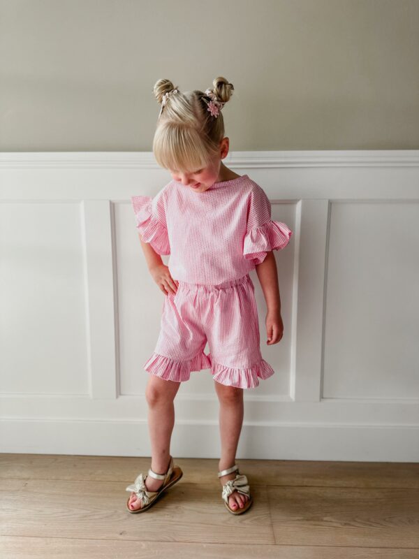 Shirt lott streep pink - Afbeelding 2