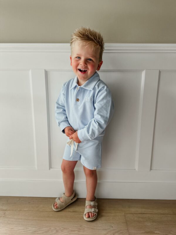 Polo sweater Baby blue - Afbeelding 3