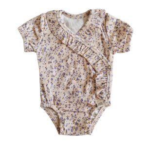 Romper - ruffel Blue mini flowers
