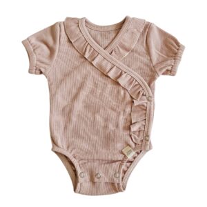 Romper - ruffel old pink