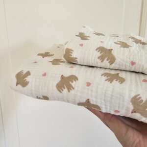 Swaddle - BIRDS -  NATURAL