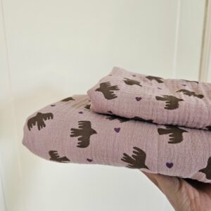 Swaddle - BIRDS - SOFT ROSE