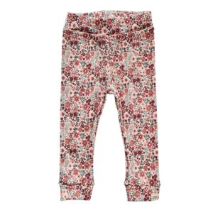 Skinny legging -Bloemrijk old pink
