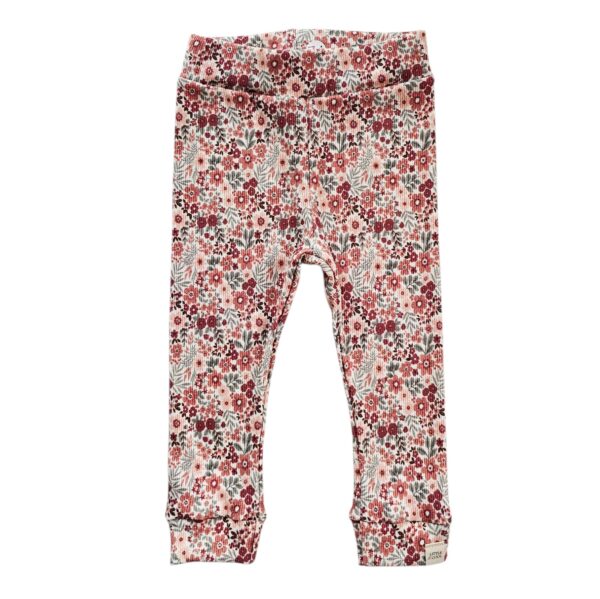 Skinny legging -Bloemrijk old pink