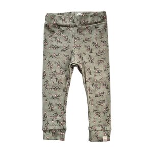 Skinny legging - Mini bloemen groen